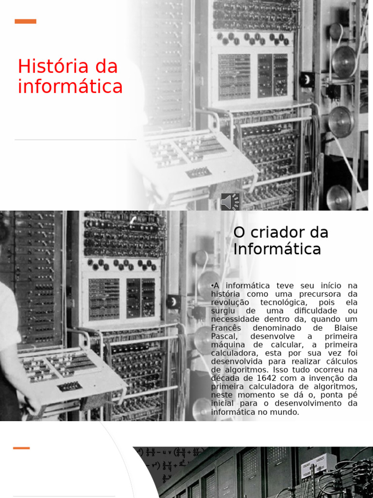 História da Informática: Início e Inovações | PDF