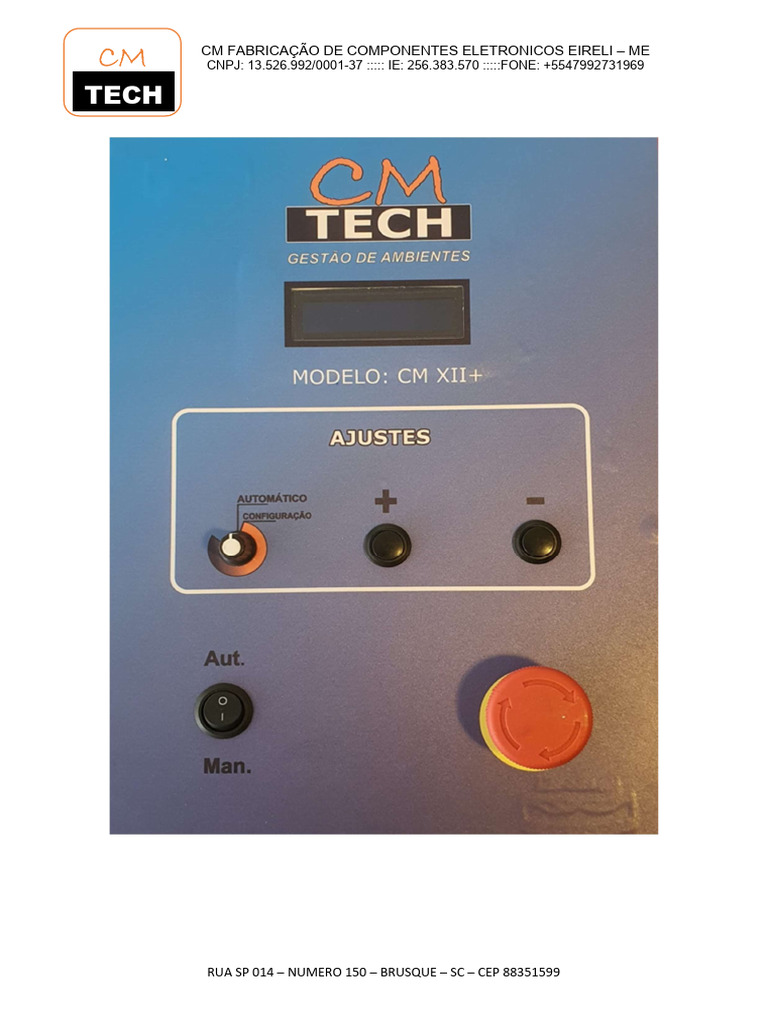 Manual de Instalação do Controlador CMTech | PDF | Motores
