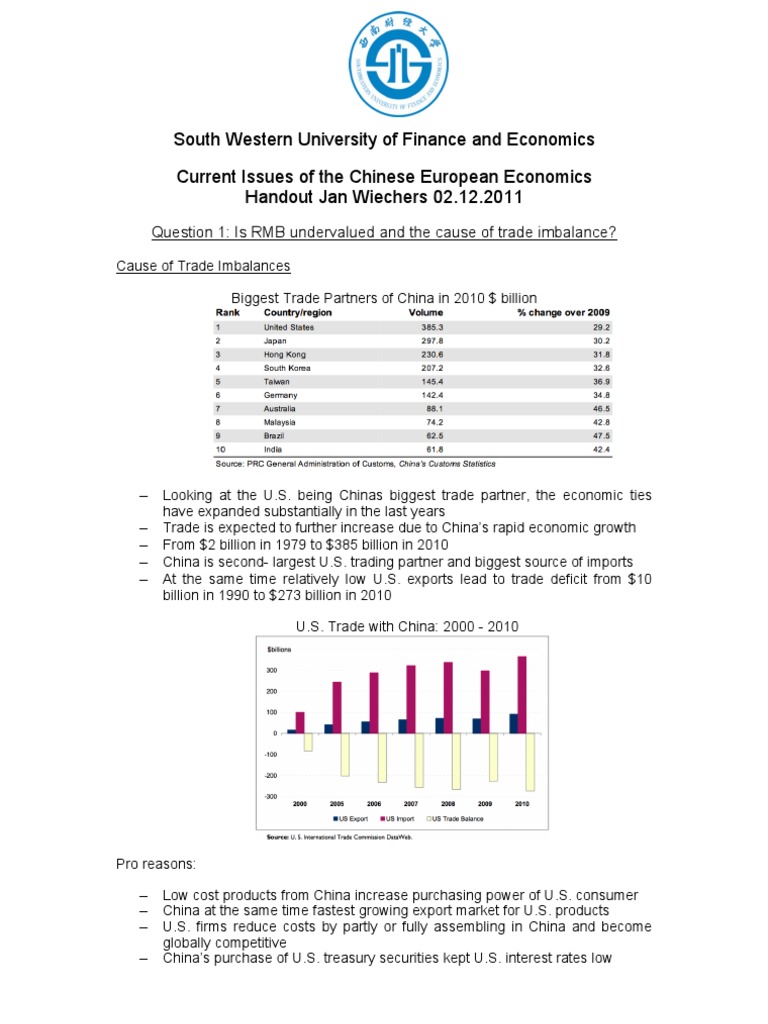 Handout | PDF | Renminbi | China