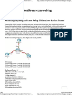 Membangun Jaringan Frame Relay Di Simulator Packet Tracer