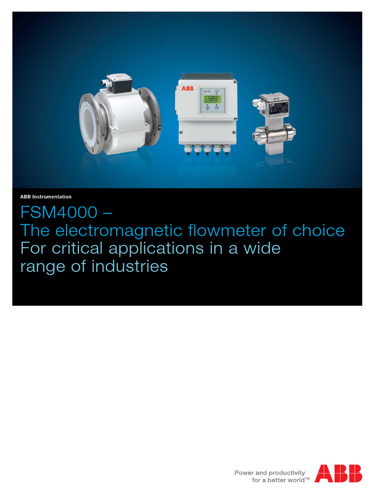 FSM4000 Electromagnetic Flowmeter Guide | PDF | Flow Measurement ...