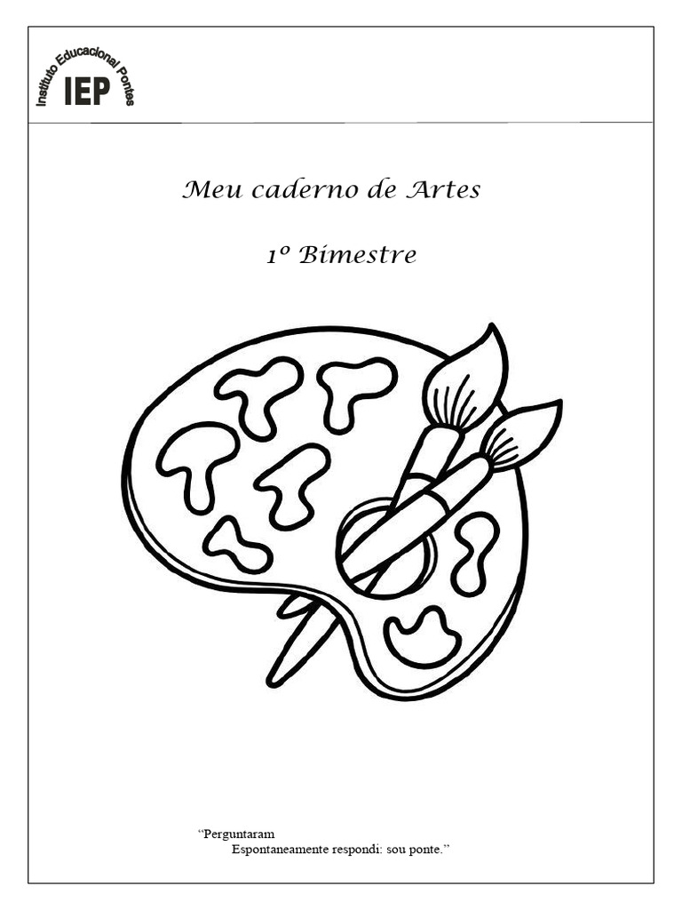 capas de caderno do 1º bimestre (1) | PDF | Educação em Artes Liberais ...