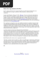 Harley Street App-ointments on the Move