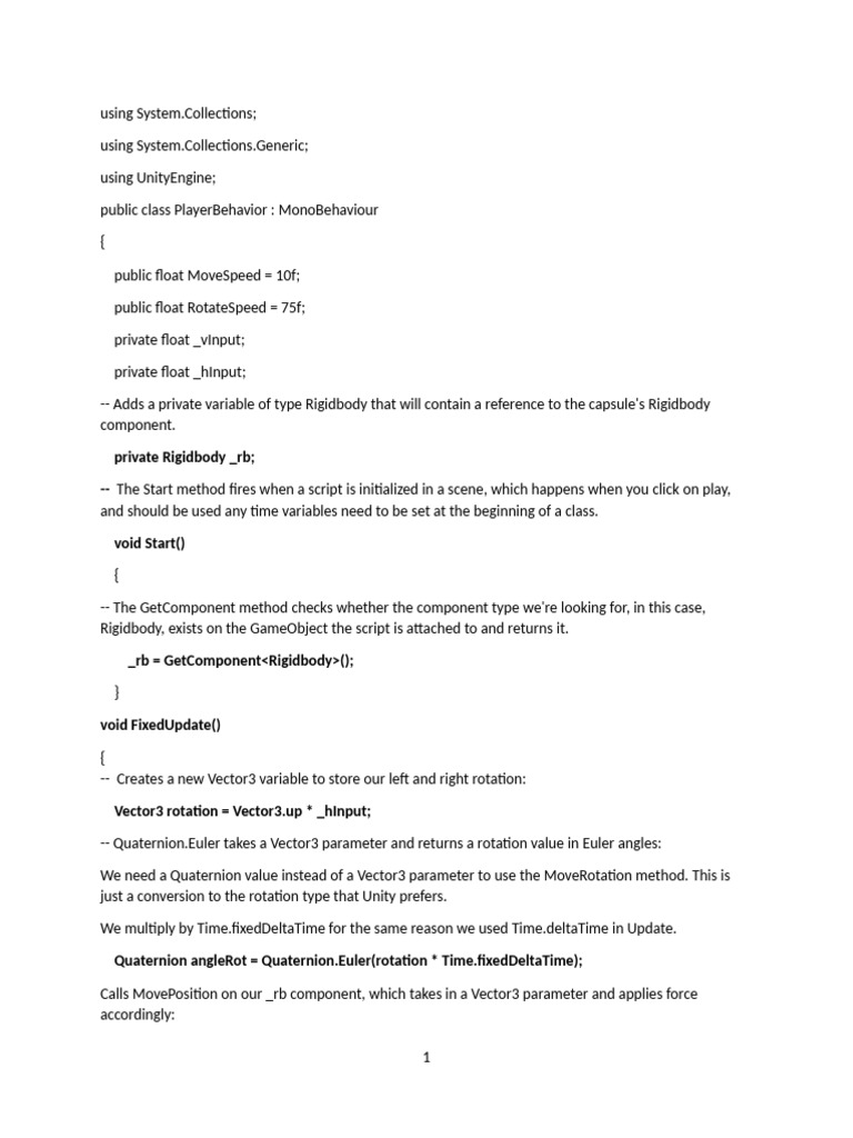 PlayerBehavior Mon | PDF