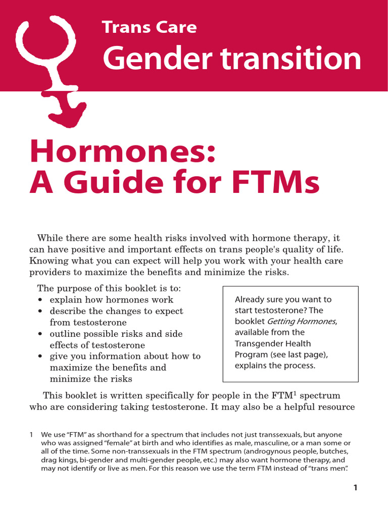 Uploadssites161201908hormones FTM PDF | PDF | Cancer | Testosterone