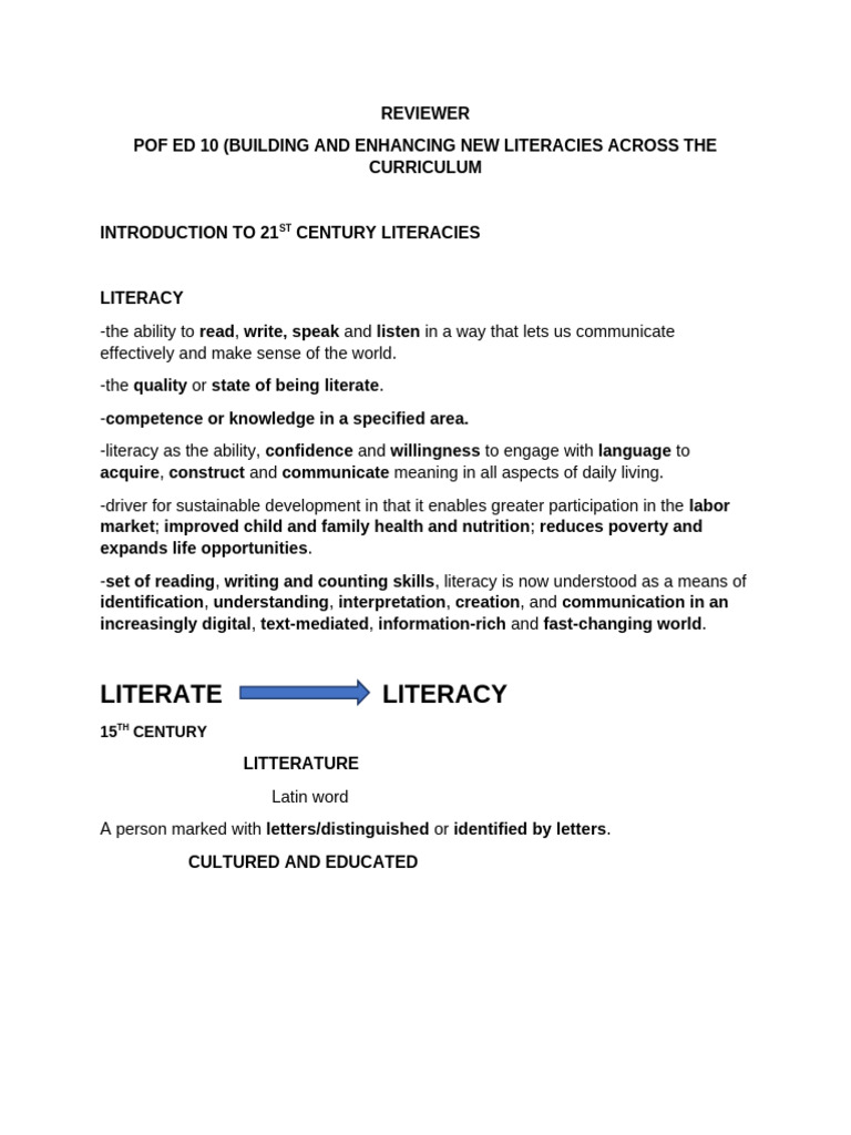 21st Century Literacy Overview | PDF | Computer Security | Security