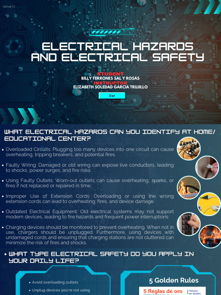 Topic-(Electrical hazards and Electrical safety) | PDF