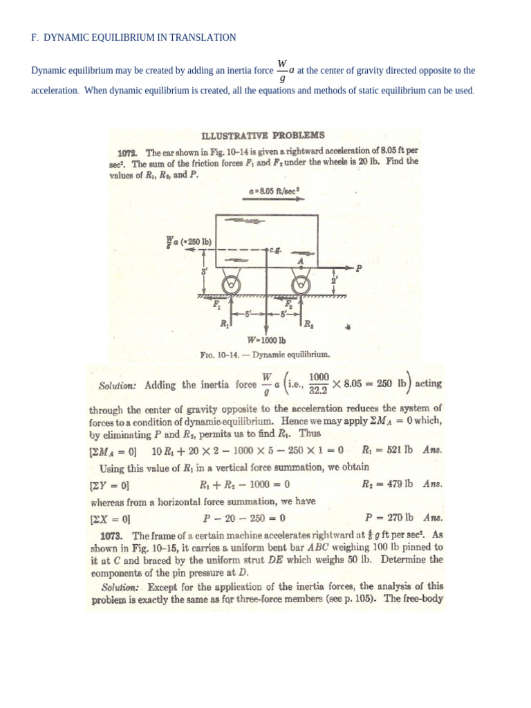 Dynamic Equilibrium in Curvilinear Motion | PDF | Acceleration | Velocity