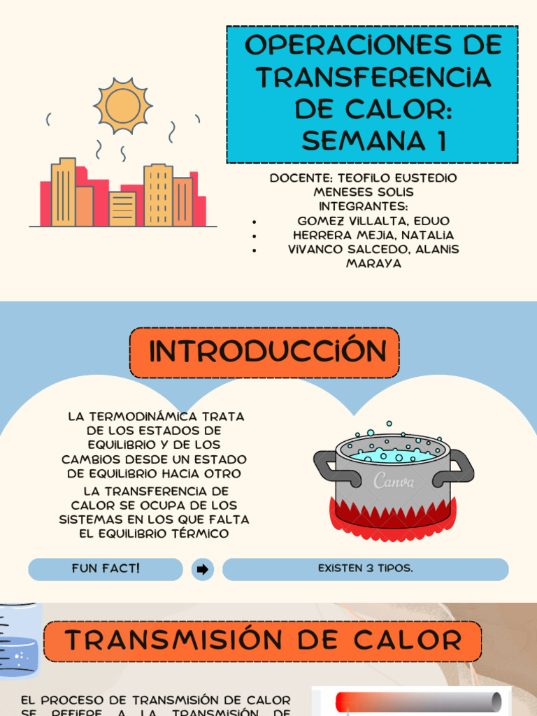 Transferencia de Calor Sem. 1 | PDF | Conduccion termica ...