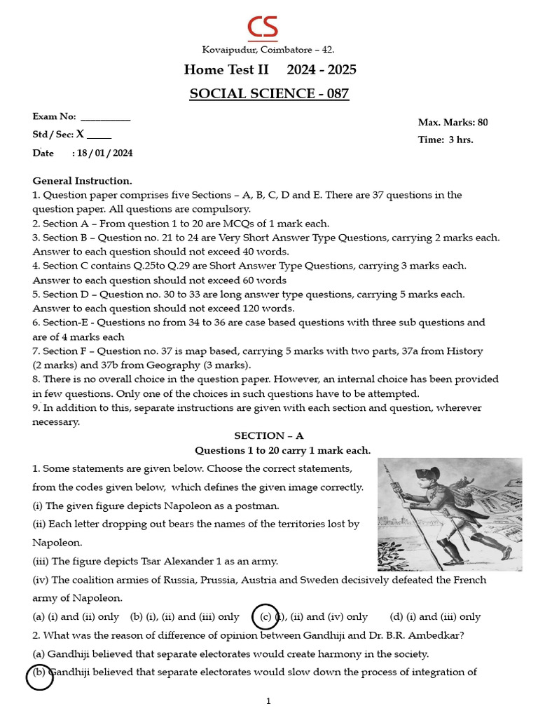 Social Science Grade 10 Revision Test | PDF | Advocacy Group | Agriculture