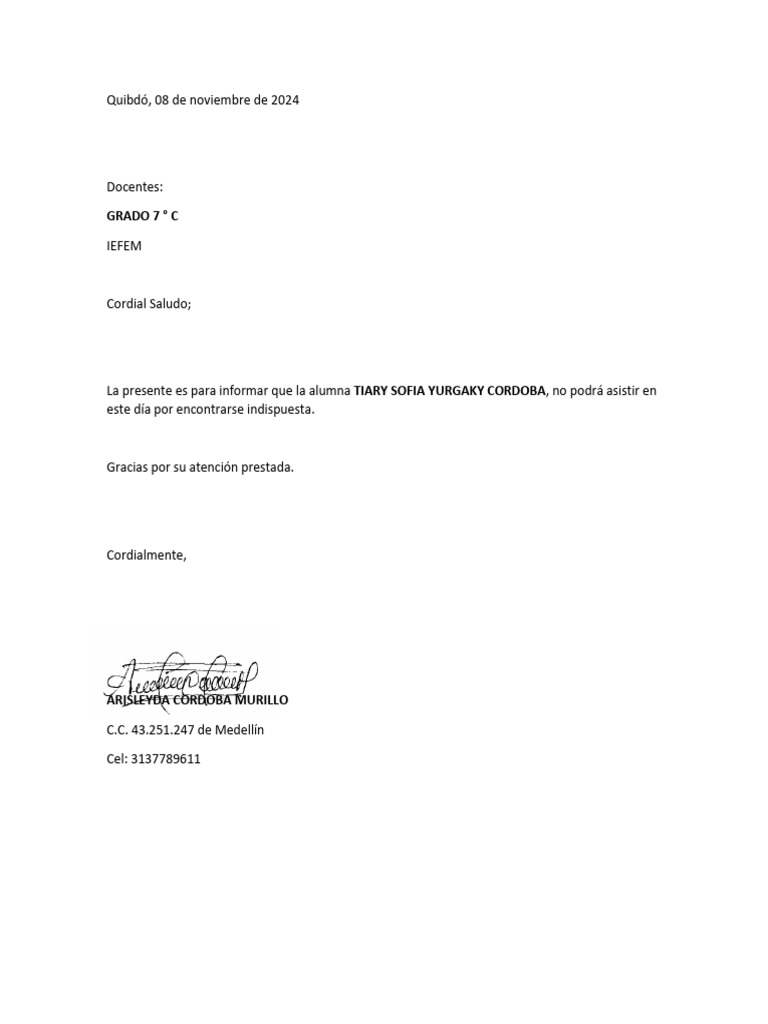 Excusa Tiary | PDF