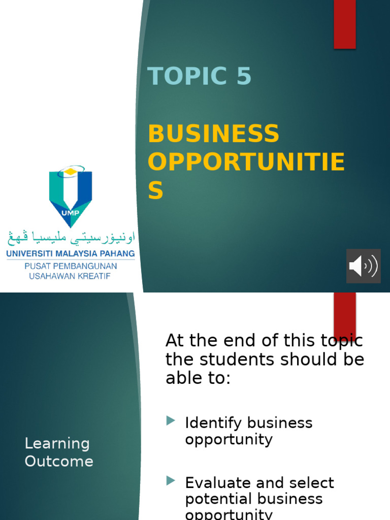 Identifying and Evaluating Business Opportunities | PDF | Customer ...