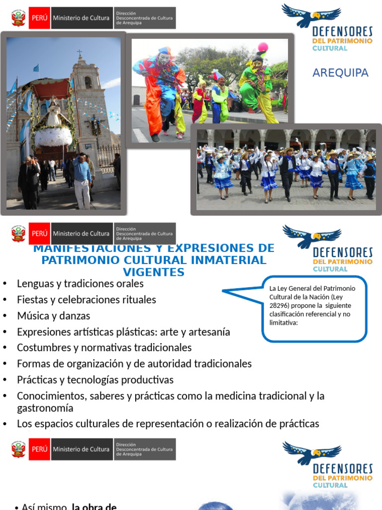 Patrimonio Cultural Inmaterial de Arequipa | PDF | Perú