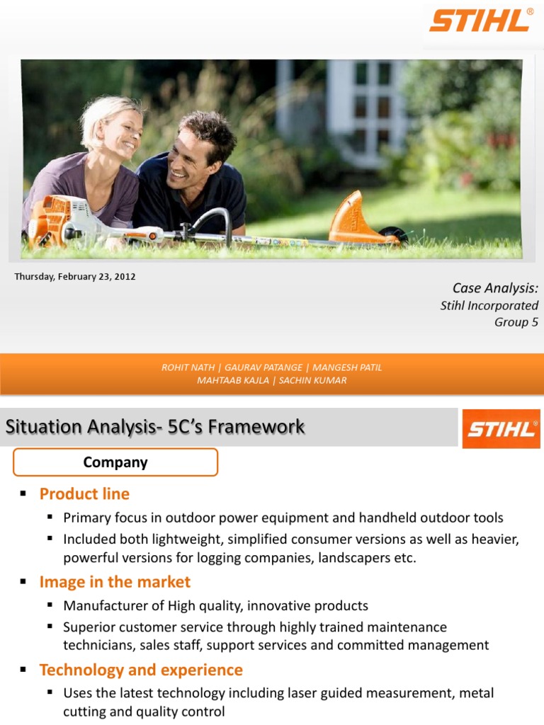 SDM Case Analysis Stihl Incorporated PDF Retail Online Shopping