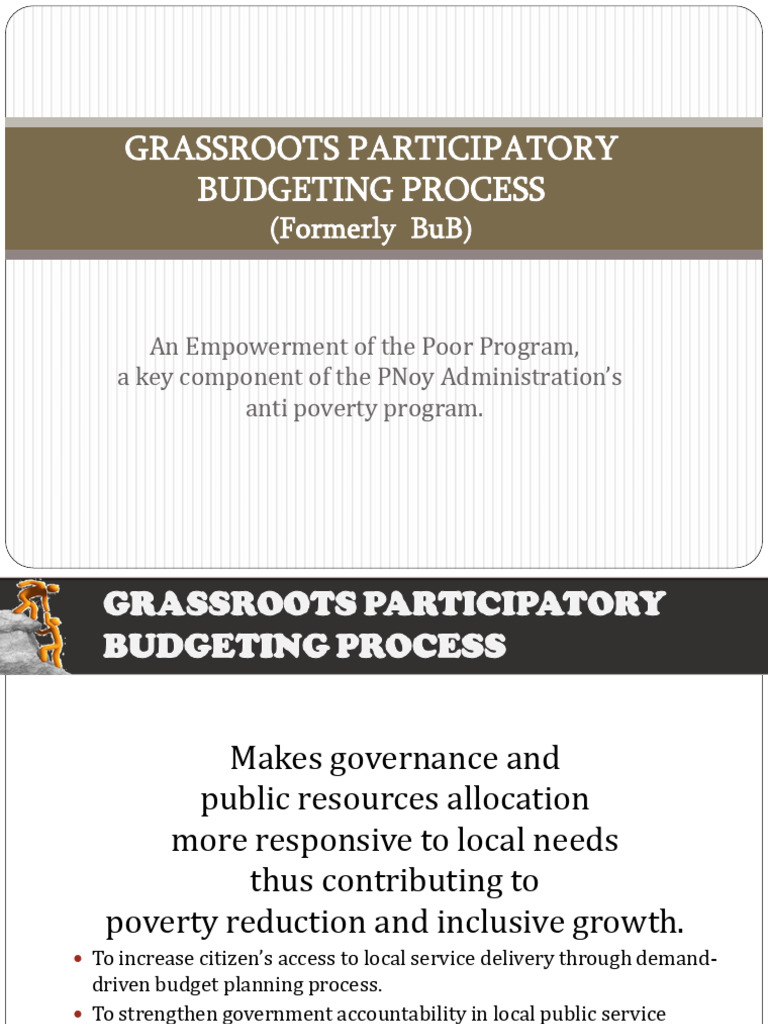 GPB For LMP | PDF | Poverty Reduction | Poverty