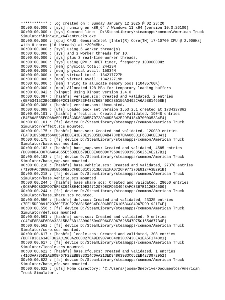 Game Log | PDF | Computing | Computer Architecture