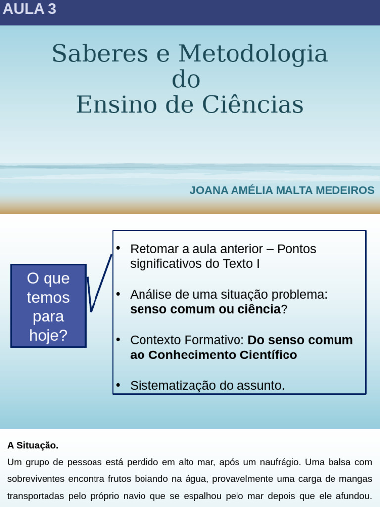 Senso Comum e Conhecimento Científico | PDF | Science | Conhecimento