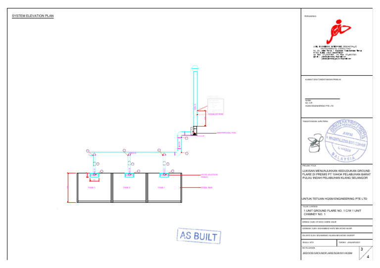 Ground Flare Elevation Dawing'-Model | PDF