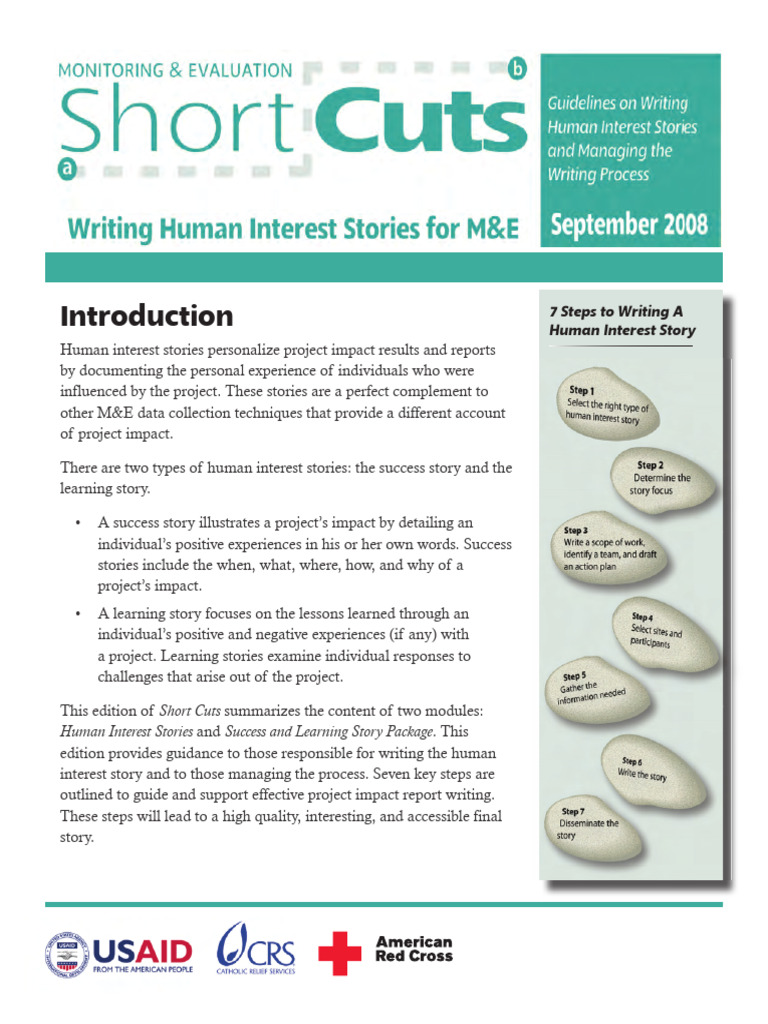 Writing Human Interest Stories for M&E | PDF | Information | Evaluation