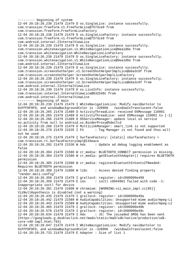 Transsion App Instance Logs Analysis | PDF | Computing | Software