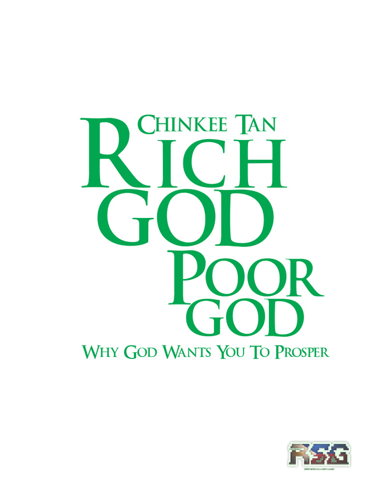 Rich God Poor God Chinkee Tanpdf PDF Free | PDF | Sacrifice | God