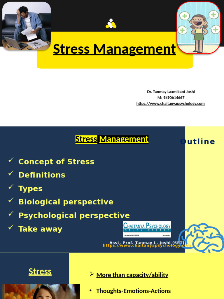 Stress Management Insights by Dr. Joshi | PDF | Stress (Biology ...
