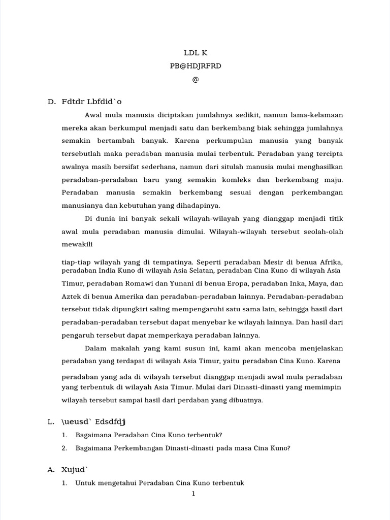 Peradaban Cina Kuno Dan Dinasti Dinastinya Pdf