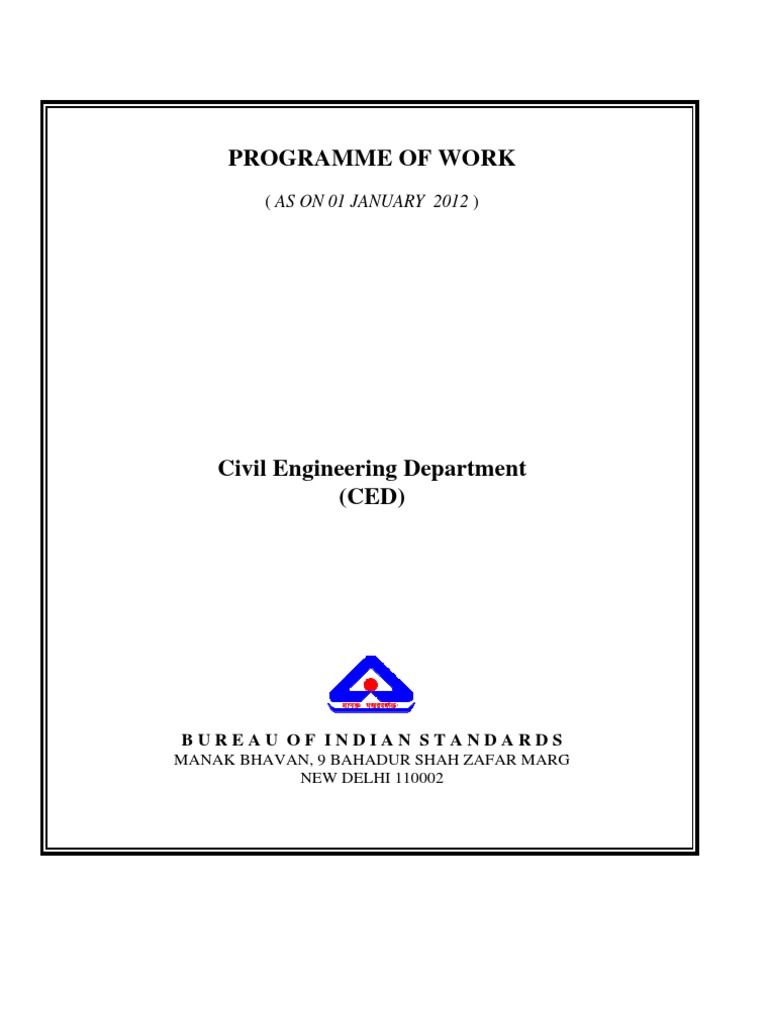 Civil - Bureau of Indian Standards | PDF | Concrete | Mortar (Masonry)