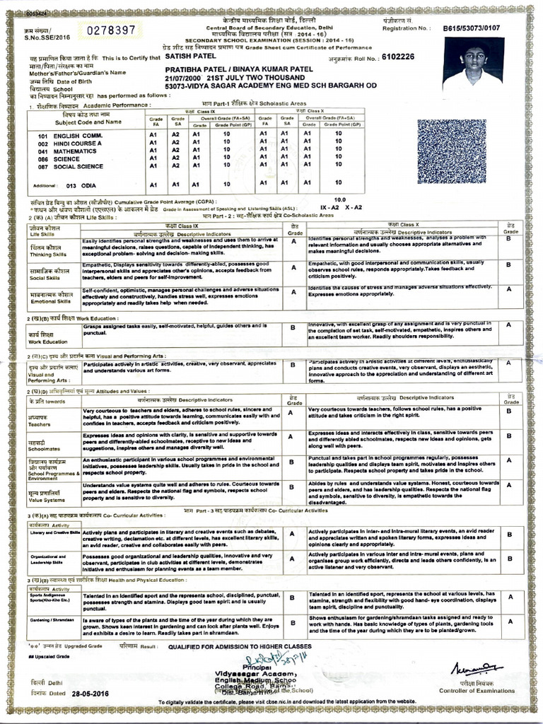 10 cbse | PDF | Secondary Education | Student Assessment And Evaluation