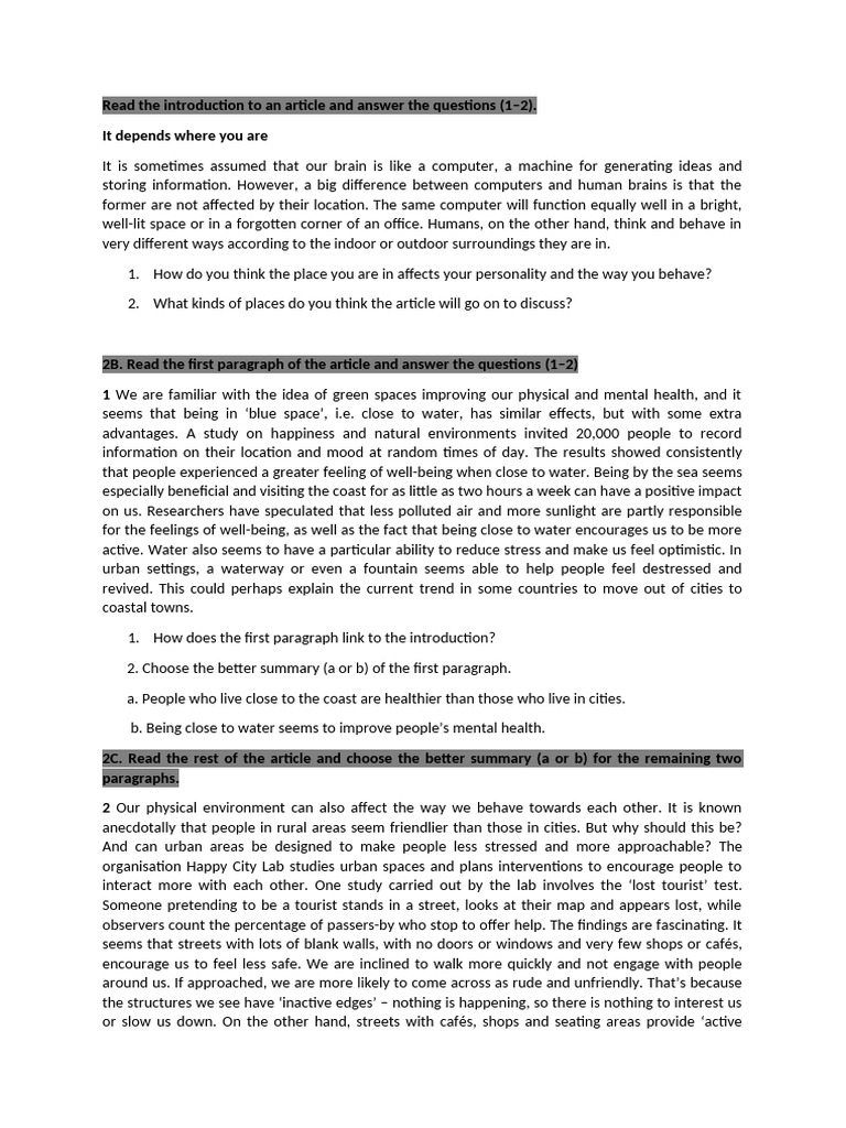 reading activity | PDF | Photograph | Selfie
