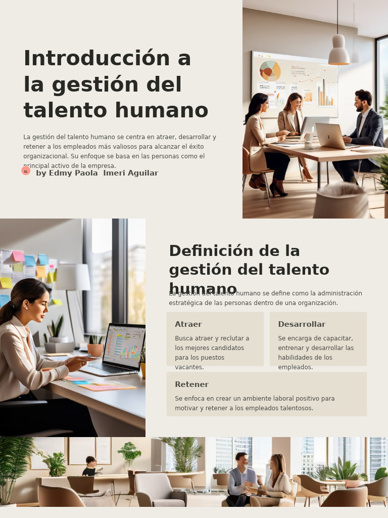 Presentación Introducción A La Gestión Del Talento Humano | PDF ...