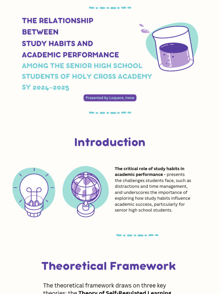 Study Habits and Academic Performance | PDF | Psychological Concepts ...