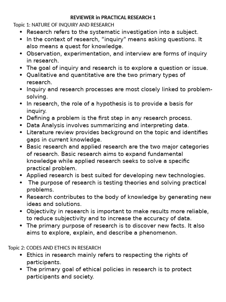 Understanding Research Inquiry and Ethics | PDF | Qualitative Research ...