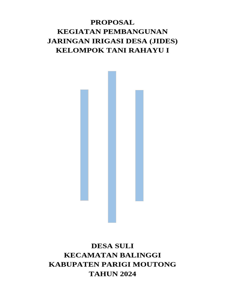 Proposal Jides Kelompok Tani Rahayu I Dusun Iii Sukasada | PDF
