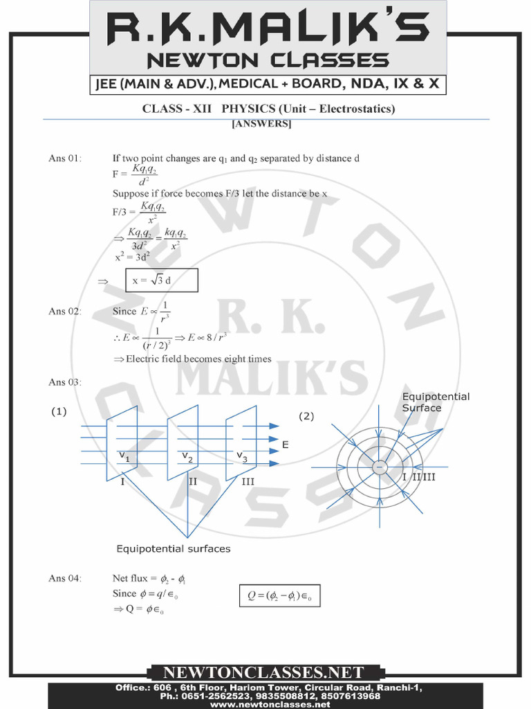 Electrostatics T4 SOL GG | PDF