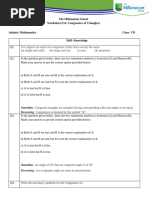 Class 7 Worksheet: Physical & Chemical Changes | PDF
