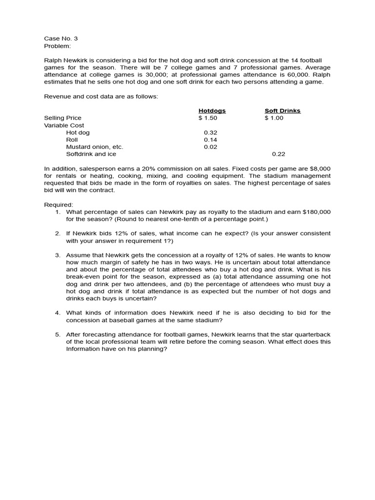 Case 3 4 | PDF | Sales | Royalty Payment
