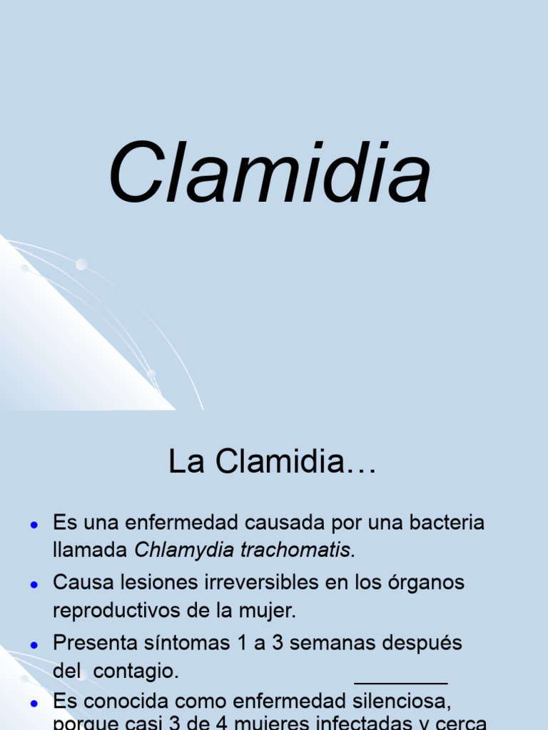 Clamidia 1194740625882320 2 131101111049 Phpapp02 | PDF | Vagina | El ...