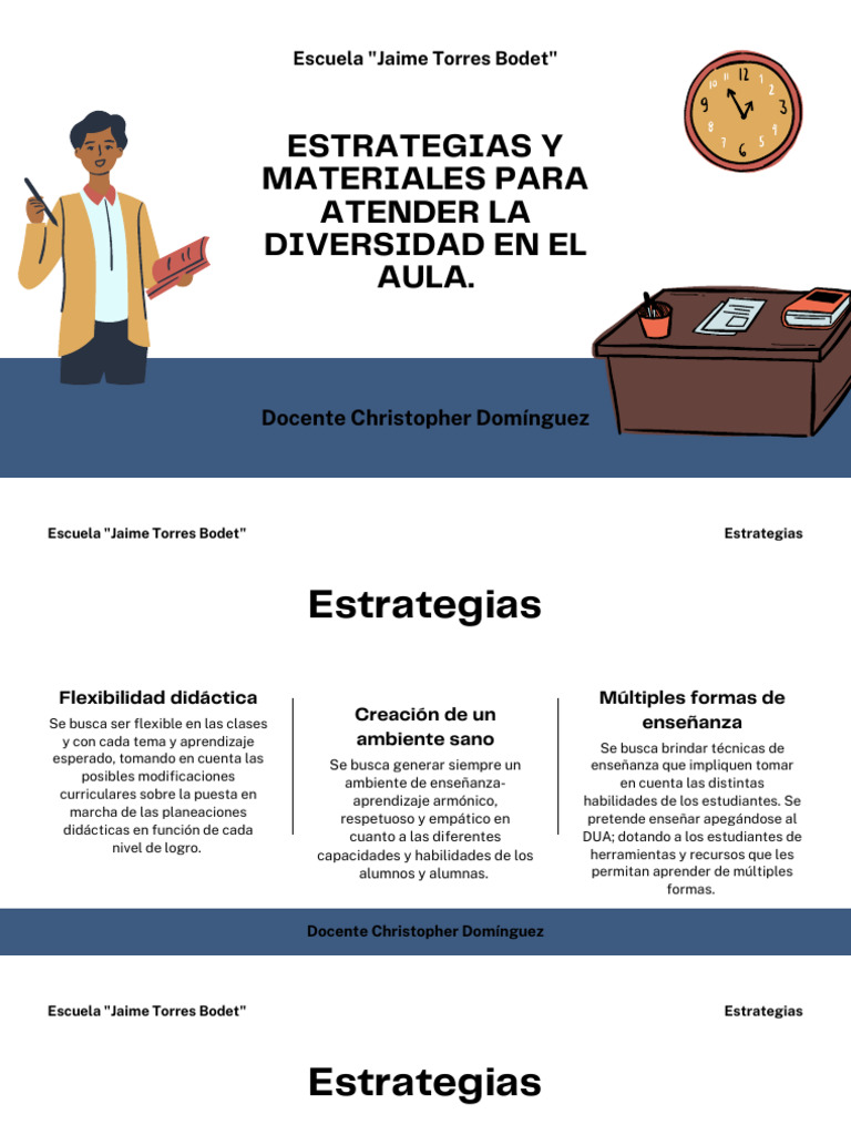 Estretagias y Materiales para Atender La Diversidad en El Aula PDF ...