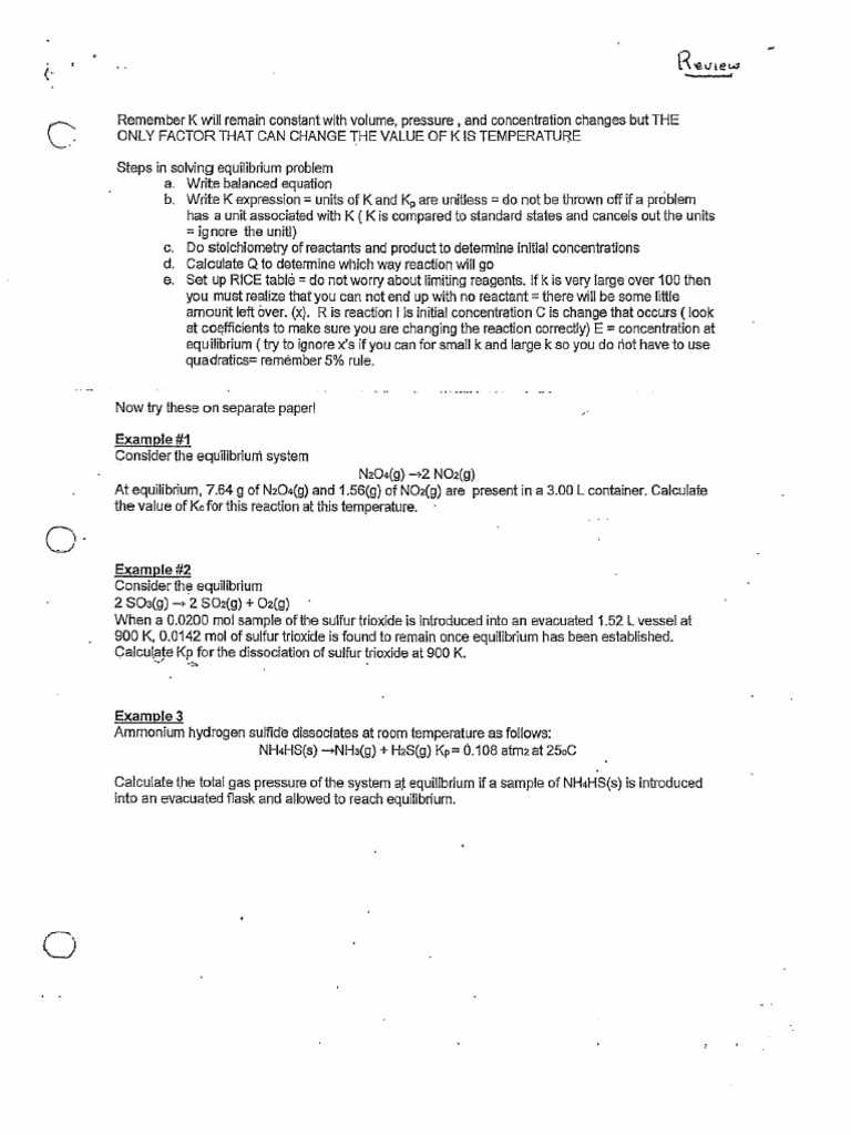 General+Equilibrium+Review+ | PDF