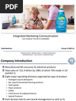 IMC Case Analysis Procter & Gamble(B)