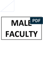 Male Faculty
