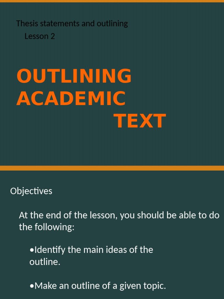 Outlining Academic Text Pdf Essays Mentorship