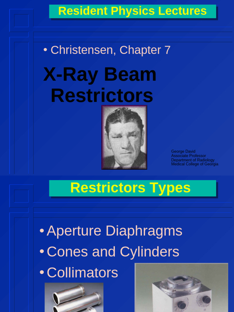 X-Ray Beam Restrictors Explained | PDF | Aperture | Shutter (Photography)