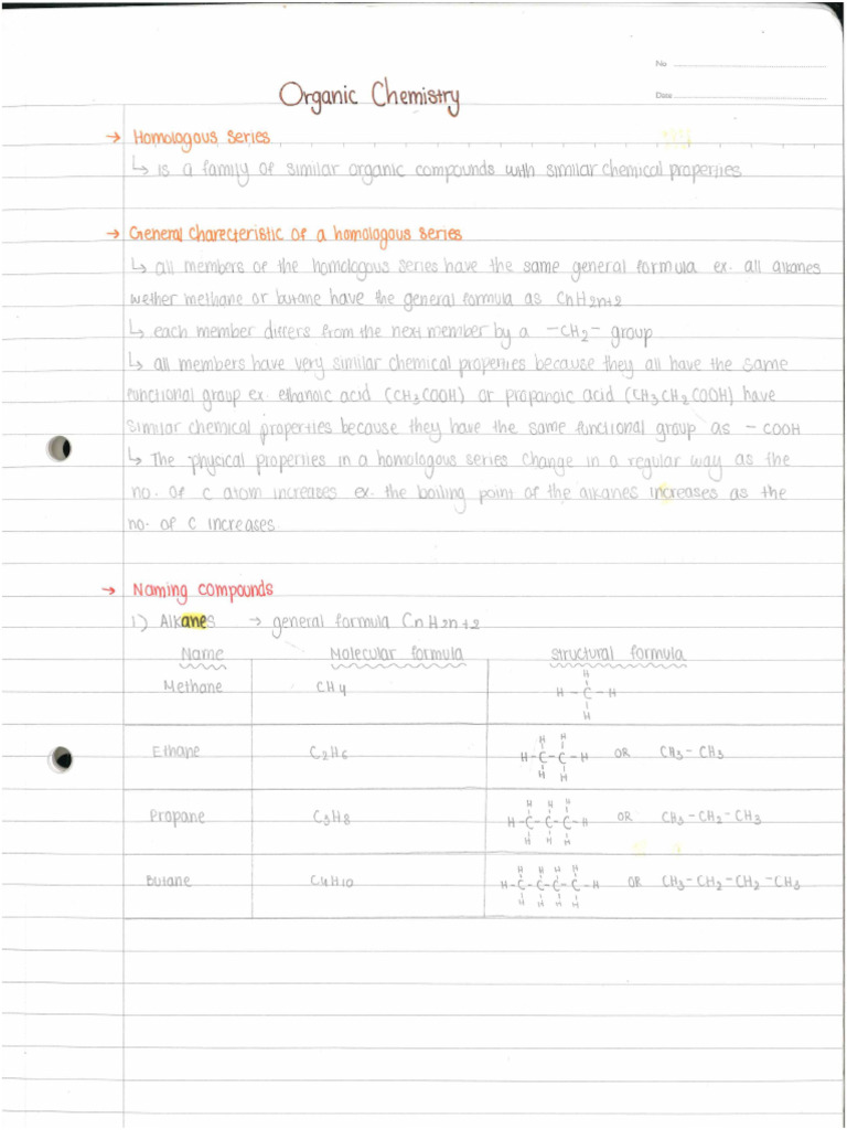 Organic Chemistry Notes | PDF