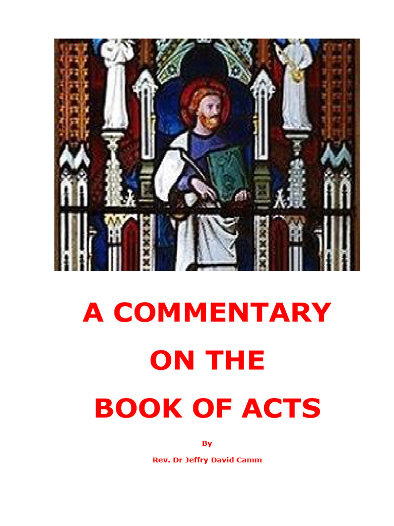 COMMENTARY On The Book of Acts | PDF | Jesus | New Testament Content