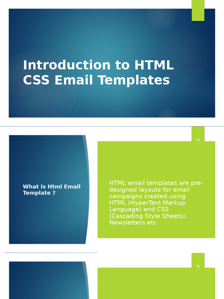 Introduction to HTML CSS Email Templates | PDF