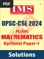 Mathocrat IAS Math Optional Course | PDF