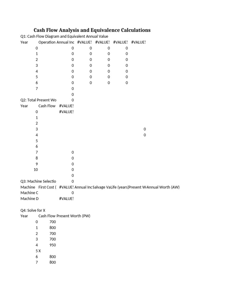Cash Flow Analysis Q5 Q6 | PDF