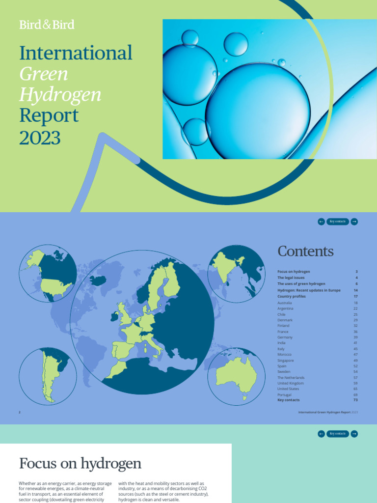 Bird&Bird - Internation Green H2 Report 2023 | PDF | Climate Change ...